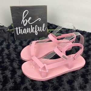 NWOT Melissa Sun Downtown Pink Sandals